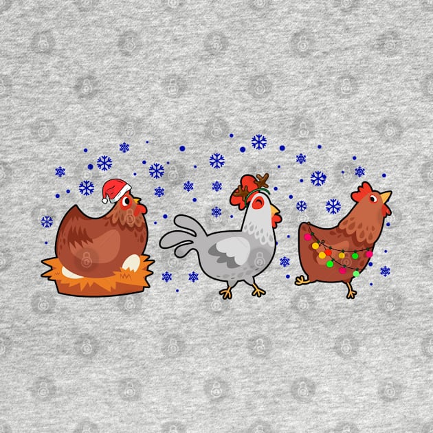 Funny Farm Christmas Men Kids Women Chicken Ugly Christmas by KsuAnn